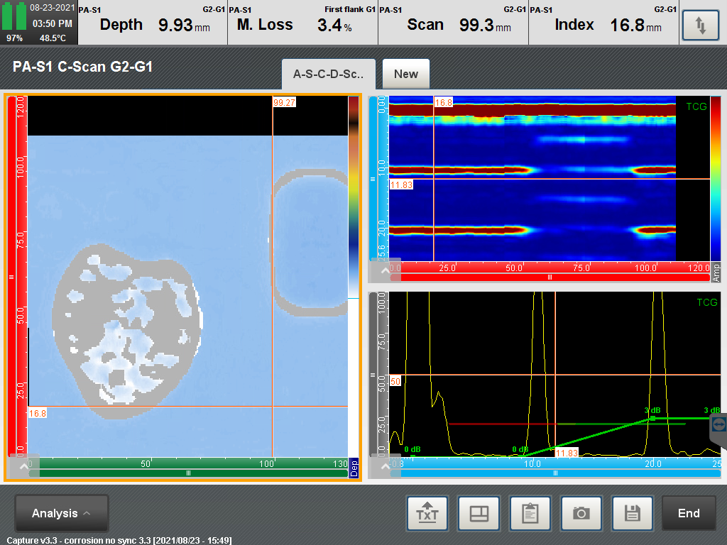 C-scan with difference between first and second backwall echoes.png